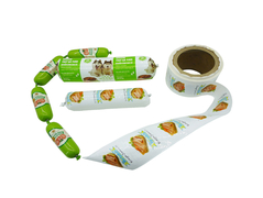 20mm Kalibre Logo Flexography Baskı Plastik Sosis Kabuk