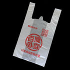 ASTM D6400 Biyobozunur Gıda Torbaları 12um Plastik Yelek Taşıma Çantaları