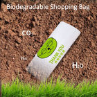 Süpermarket Beyaz Yeniden Kullanılabilir Biyobozunur Yelek Çanta OEM Logo Baskı