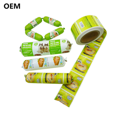 Sosis plastik kabuklar Custom Wholesale fleksografi baskı renkli plastik kabuklar