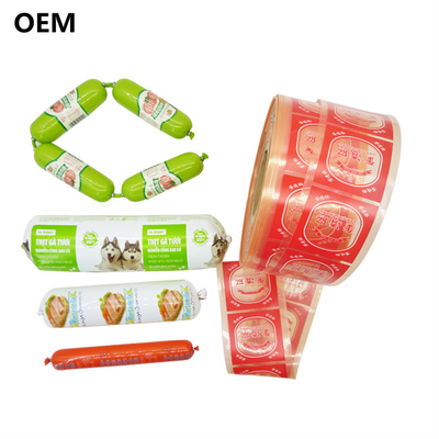 Sosis plastik kabuklar Custom Wholesale fleksografi baskı renkli plastik kabuklar