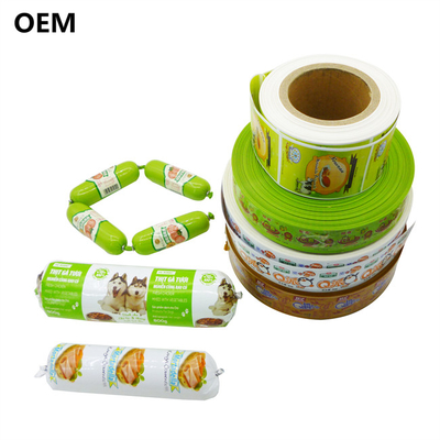 Sosis plastik kabuklar Custom Wholesale fleksografi baskı renkli plastik kabuklar