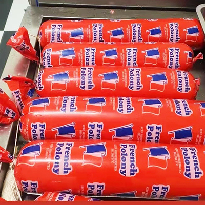 Halal Sertifikalı Özel Logo Flexography Baskı Mortadella İçin Sosis Kabuk