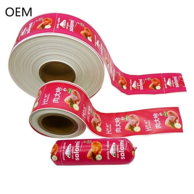 60mm rulo sosis rengi kılıf kokusuz plastik kılıf özel fleksografi baskı kılıf
