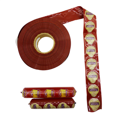 Yüksek Şeffaflık Flexography Baskı Köklü Sosis Kaplamaları Şemsiyen Sosisleri için