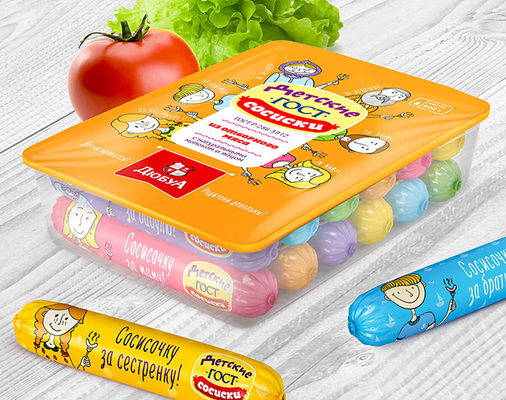 Plastik Sosis Kaplamaları Üretici OEM Özel Fleksografi Baskı Sosis Kaplamaları
