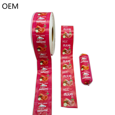 Gıda Kaliteli Logo Flexography Yazdırma Yapay Sosis Kaplamaları Sosisler İçin