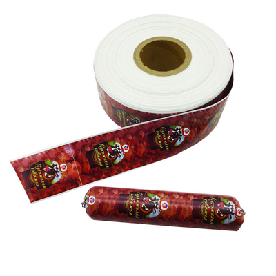Gıda Kaliteli Logo Flexography Yazdırma Yapay Sosis Kaplamaları Sosisler İçin