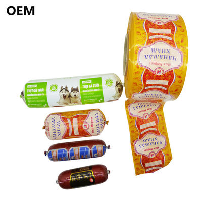 5 Katman Basılı Logo Özelleştirilmiş Plastik Sosis İletimleri