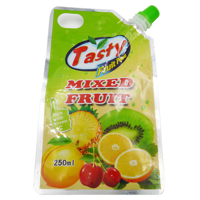 Sıvı ambalaj torbası Kendini taşıyan plastik torba plastik emici ile özel baskı