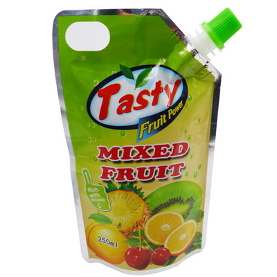 Sıvı ambalaj torbası Kendini taşıyan plastik torba plastik emici ile özel baskı