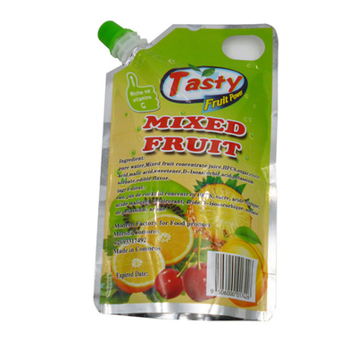 Sıvı ambalaj torbası Kendini taşıyan plastik torba plastik emici ile özel baskı