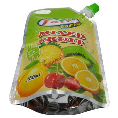 Sıvı ambalaj torbası Kendini taşıyan plastik torba plastik emici ile özel baskı
