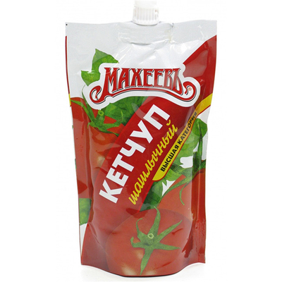 Baharat torbası Ketçap Kendini taşıyan torba Plastik emme nozu Özel fleksografi baskı markası