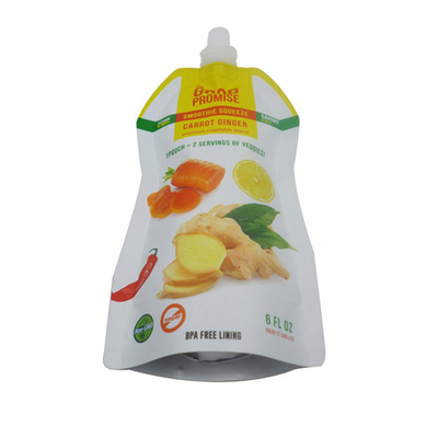 Özel sıvı gıda ambalajı kendi kendini taşıyan plastik ambalaj torbası baskı markası