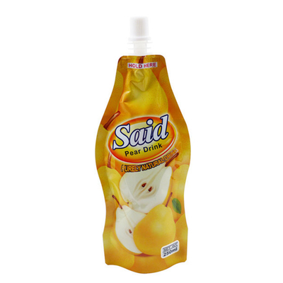 Kendi kendine bağlı ambalaj Plastik torba plastik emme nozu ile dijital baskı sıvı torba