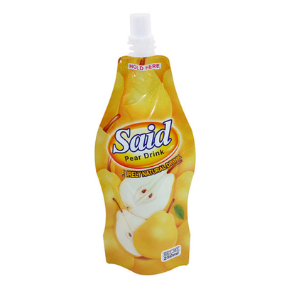 Kendi kendine bağlı ambalaj Plastik torba plastik emme nozu ile dijital baskı sıvı torba