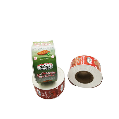 Ucuz toptan sosis plastik kabuklar Kokusuz öğle yemeği et ambalajı sosis kabukları özel marka LOGO