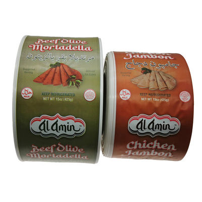 Et Sosisleri İçin Gıda Sınıfı HELAL Sertifikalı Özel Logo Baskılı Naylon Sosis Muhafazası