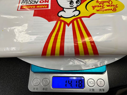 Toptan Beyaz Renk Özel Logo Baskı Dondurulmuş Tavuk Torbaları