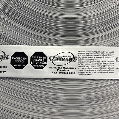 OEM Logo Baskılı Çok Katmanlı Sosisler İçin Yapay Sentetik Sosis Kılıfları