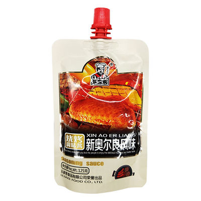 Kingred Tekrar Kullanılabilir Alüminyum Folyo Gusseted Spout Pocket for Food Liquid Packaging