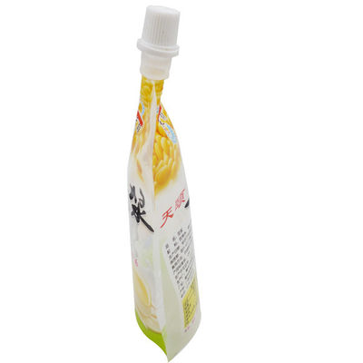 250ml Soya Sütü Doypack Nozul OEM Baskılı Stand Up Kılıfı