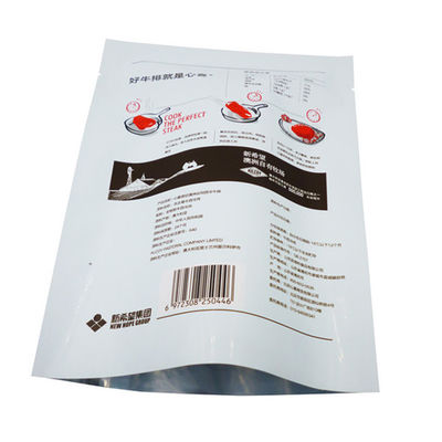 Marine Edilmiş Biftek Alüminyum Stand Up Pouch 21cm*16cm Isı Yalıtımı