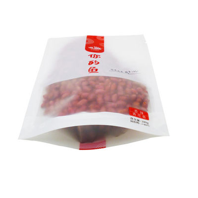 Kingred Biyo-degradasyonlu Ayağa Çanta Açık Pencere Çay Kahve Atıştırmalık Paketleme Torbası