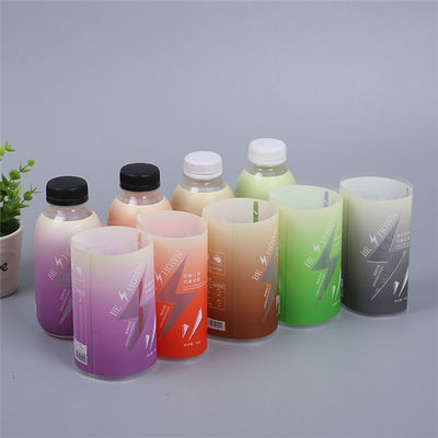 CMYK Baskılı Şişe Etiketleri PET PVC Şişe Shrink Wrap Kollu