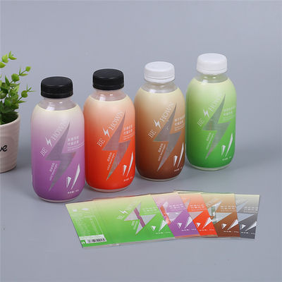 CMYK Baskılı Şişe Etiketleri PET PVC Şişe Shrink Wrap Kollu