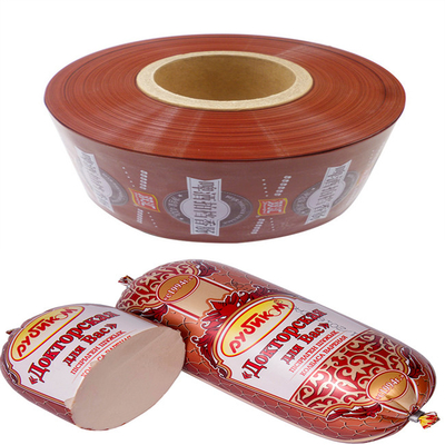 Farklı Renkler Mümkün Gümrük Logosu Flexography 5 Katmanlı Baskı Sosis Kaplamaları Sosisler için