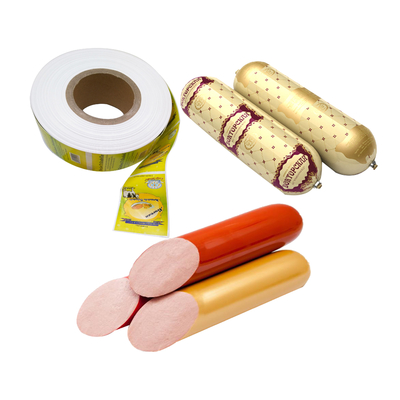 Polyamide Sosis Kabukları Ücretsiz Örnek Yüksek Bariyerli Kesimler Fleksografi Baskı Logo Baskı Sosis Kabukları Sosisler İçin