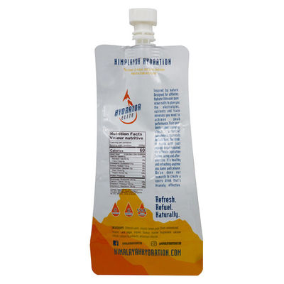 Silika Jel Taşma Filmi ile Kompostlanabilir 350ml İçecek Doypack Stand Up